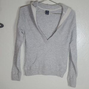 GAP Cashmere V-neck hooded Sweater